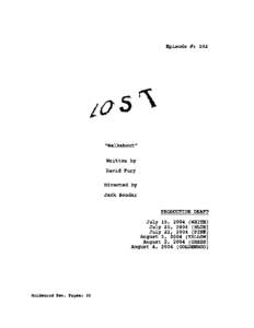 Lost ScriptWalkabout Script