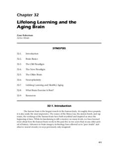 Chapter 32  Lifelong Learning and the Aging Brain Zane Robertson Active Minds