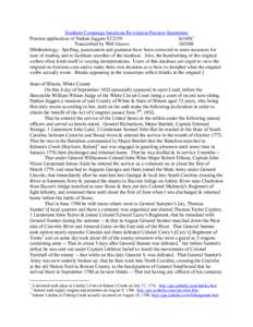 William Washington / Thomas Sumter / South Carolina / 4th Regiment South Carolina Cavalry / Battle of Hanging Rock / South Carolina in the American Revolution / History of South Carolina / Military personnel