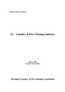 PRTR Estimation Manual  14. Laundry & Dry Cleaning Industry