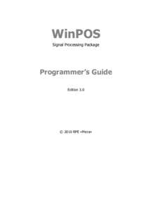WinPOS Programmer's Guide (eng)