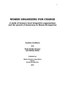 WOMEN ORGANIZING FOR CHANGE