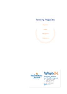 Funding Programs INnovation INsight INtelligence INvestment
