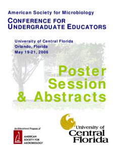 2006 ASMCUE Poster Presentations