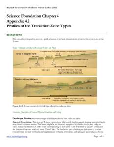 Baylands Ecosystem Habitat Goals Science UpdateScience Foundation Chapter 4 Appendix 4.2 Profiles of the Transition Zone Types BACKGROUND