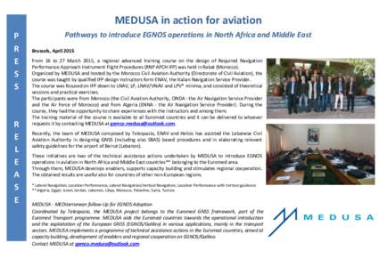 MEDUSA in action for aviation P R E S S