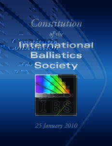 Constitution of the International Ballistics Society