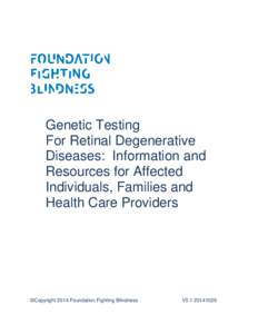 Q&A re Genetic Testing