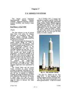 Chapter 17  U.S. MISSILE SYSTEMS