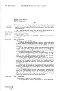 I l l STAT[removed]PUBLIC LAW[removed]—NOV. 19, 1997 Public Law[removed]105th Congress