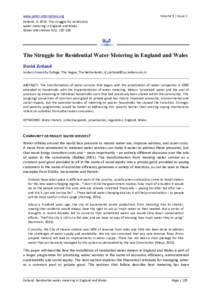 www.water-alternatives.org  Volume 9 | Issue 1 Zetland, DThe struggle for residential water metering in England and Wales.