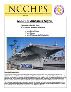 NCCHPS  The Newsletter of the Northern California Chapter of the Health Physics Society May 2008