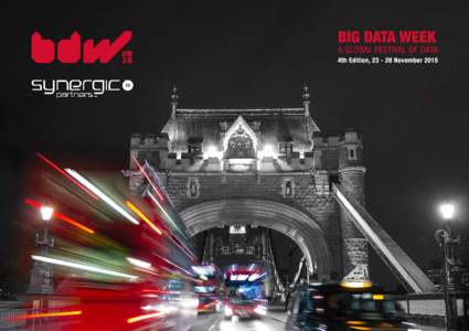 Bridging data events all over the world BDW = 1 week of international Big Data events. Created in 2012 in London and promoted by local partners, Big Data Week grew in the past 3 years to be the biggest universal Big Dat