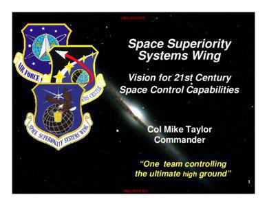 Space-Based Infrared System / Space technology / Rapid Attack Identification Detection Reporting System / Space Superiority Systems Wing