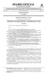 DIARIO OFICIAL DE LA REPUBLICA DE CHILE Ministerio del Interior y Seguridad Pública  II