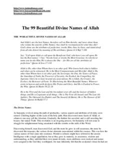 Allah / Names of God in Islam / God in Islam / Names of God / Dhikr / Rabb / Al-Ghafir / Islam / Sufism / God / Al Fattah / Al-Afuw