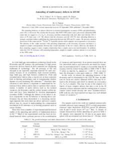 PHYSICAL REVIEW B 74, 235201 共2006兲  Annealing of multivacancy defects in 4H-SiC W. E. Carlos,* N. Y. Garces, and E. R. Glaser Naval Research Laboratory, Washington, D.C[removed], USA