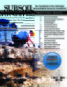 SUBSOIL  The Newsletter of the Cataraqui Archaeological Research Foundation Volume 29 Number 1 Spring[removed]