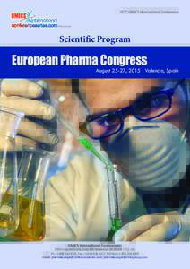 357th OMICS International Conference  Scientific Program European Pharma Congress