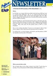 German Edition Summer 2012 S A Portrait of ENP-Germany (ENP-Deutschland e. V.) History