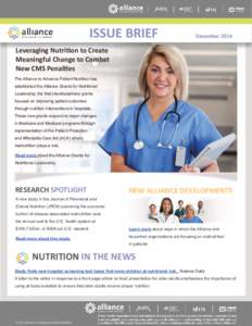 ISSUE BRIEF  December 2014 Leveraging Nutrition to Create Meaningful Change to Combat