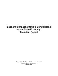 Economic Impact of Ohio’s Benefit Bank on the State Economy: Technical Report Prepared by Ohio University’s Voinovich School of Leadership and Public Affairs