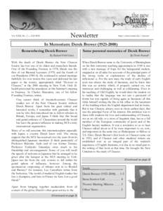 Newsletter  Vol. XXX, No. 2 — Fall 2008 http://artsci.wustl.edu/~chaucer