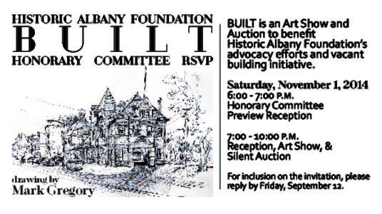 historic albany foundation  B U I L T honorary  committee