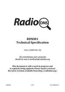 RDNS01 Technical Specification v0[removed])