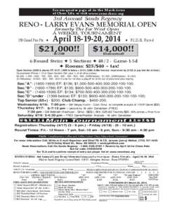 2014 Larry Evans Memorial Open full-page ad
