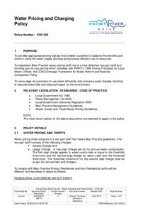 Microsoft Word - EOS 020 Water Pricing and Charging Policy.DOC