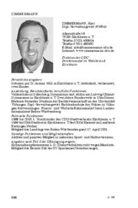 ZIMMERMANN ZIMMERMANN, Karl Dipl.-Verwaltungswirt (FHPol)