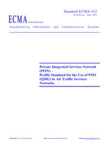 Standard ECMA-312 3rd Edition - June 2003 International  Standardizing