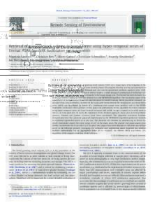 Retrieval of growing stock volume in boreal forest using hyper-temporal series of Envisat ASAR ScanSAR backscatter measurements