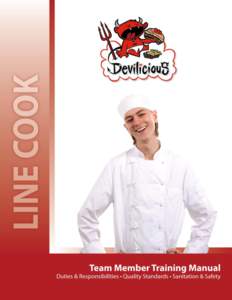 Line Cook Training Manual  Contents Introduction ................................................................................... 1 Qualities of a Good Line Cook ......................................................