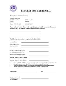 Microsoft Word - Revised REQUEST FOR CAR RENTAL August 13.doc
