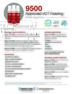 9500  Approved VCT Flooring SPRAY ADHESIVE