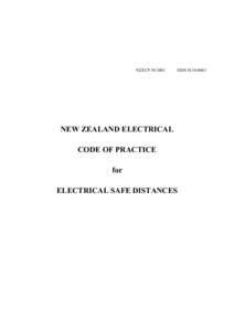 NZECP 34:2001  ISSN[removed]NEW ZEALAND ELECTRICAL CODE OF PRACTICE
