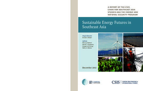 a report of the csis chair for southeast asia studies and the energy and national security program  Sustainable Energy Futures in