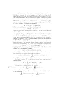 5. Higher Chow Groups and Beilinson’s Conjectures 5.1. Bloch’s formula. One interesting application of Quillen’s techniques involving the Q construction is the following theorem of Quillen, extending work of Bloch. This gives another hint of the close connection of algebraic K-theory and algebraic