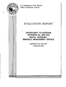 U.S. Department of the Interior Office of Inspector General EVALUATION REPORT ;_