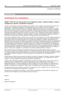 1/8  Diari Oficial de la Generalitat de Catalunya Núm CVE-DOGC-A
