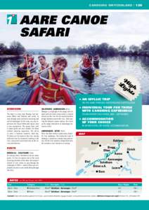 CANOEING SWITZERLAND | 129  Aare canoe safari  h	AN IDYLLIC TRIP