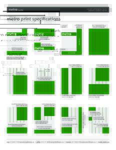 new york • philadelphia • boston clubmetro • metroX • ziptrials media  metro print specifications