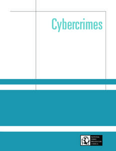 Cybercrimes  NATIONAL CRIME PREVENTION COUNCIL