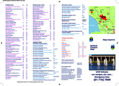 UCD Map August 2013_UCD Map Qk[removed]:24 Page 1  Sandymount UCD College of Agriculture, Food Science and Veterinary Medicine