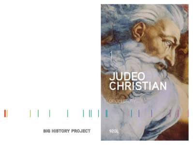 1 JUDEO CHRISTIAN ORIGIN STORY  920L