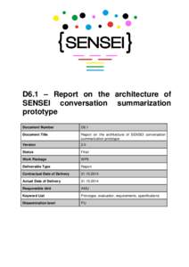 D6.1_Report on the architecture of SENSEI conversation summarization prototype_for reviewers
