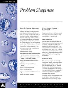 FACTS  ABOUT Problem Sleepiness