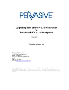 Microsoft Word - Upgrading Applcations from Btrieveto PSQL v11 - Workgroup_Rev4.doc